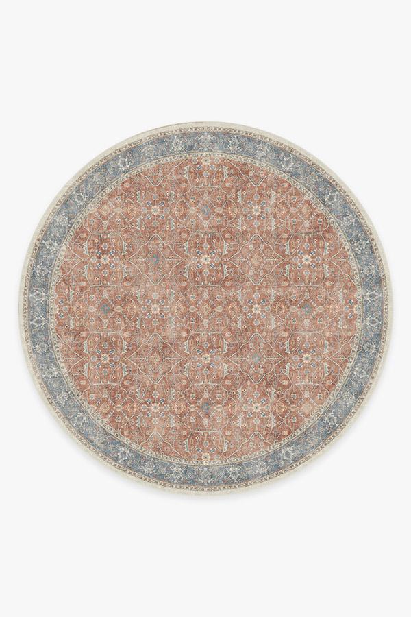 Celestine Coral Rug 8' Round | Stain-Resistant