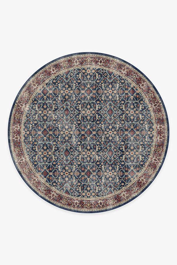 Celestine Sapphire Rug 8' Round | Stain-Resistant