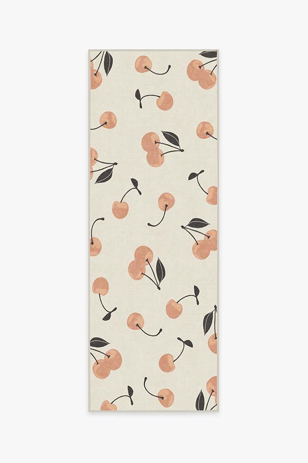 Cherry Pink Rug 2.5'x7' | Stain-Resistant