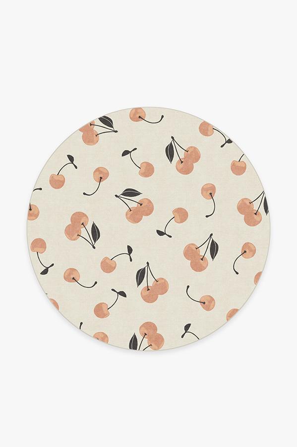 Cherry Pink Rug 6' Round | Stain-Resistant