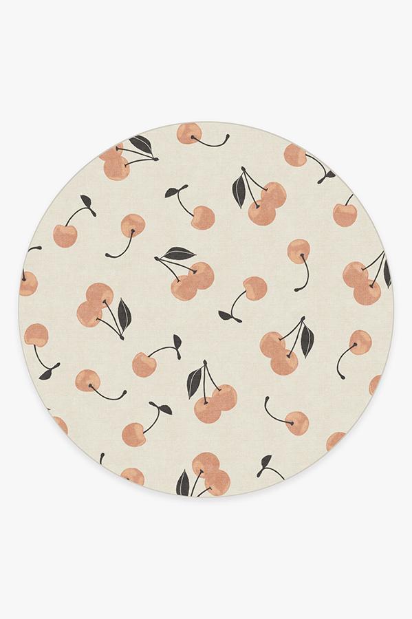 Cherry Pink Rug 8' Round | Stain-Resistant