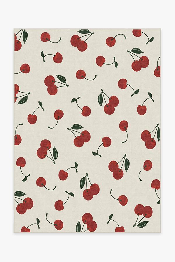 Cherry Red Rug 5'x7' | Stain-Resistant