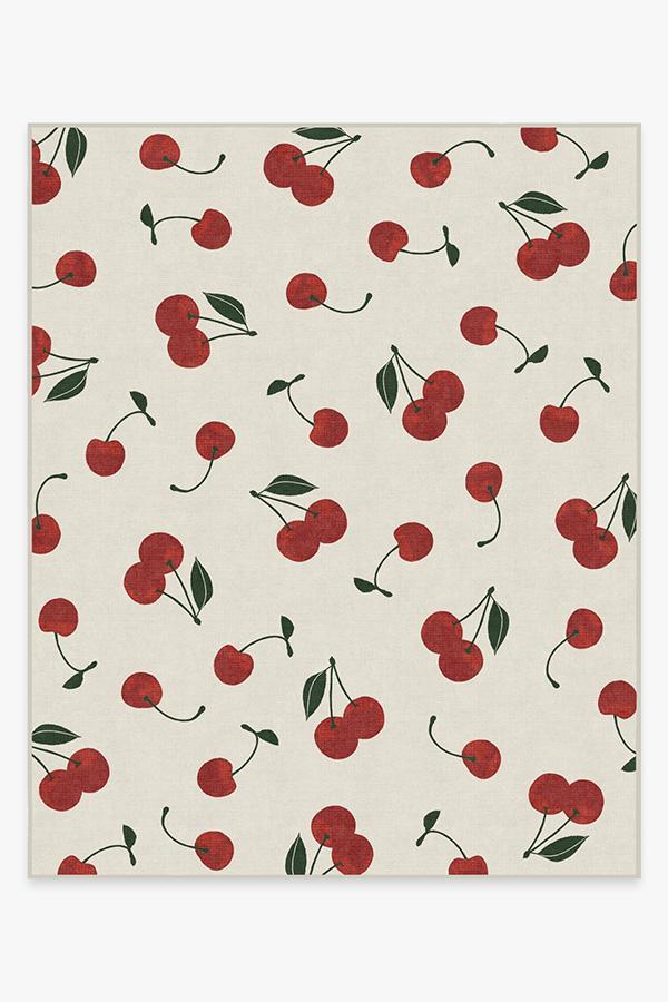 Cherry Red Rug 8'x10' | Stain-Resistant
