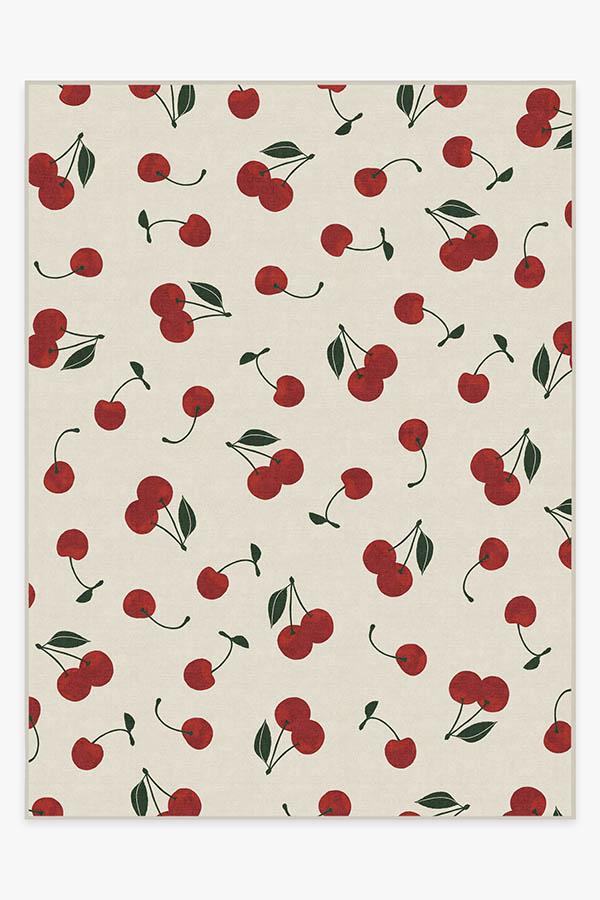 Cherry Red Rug 9'x12' | Stain-Resistant