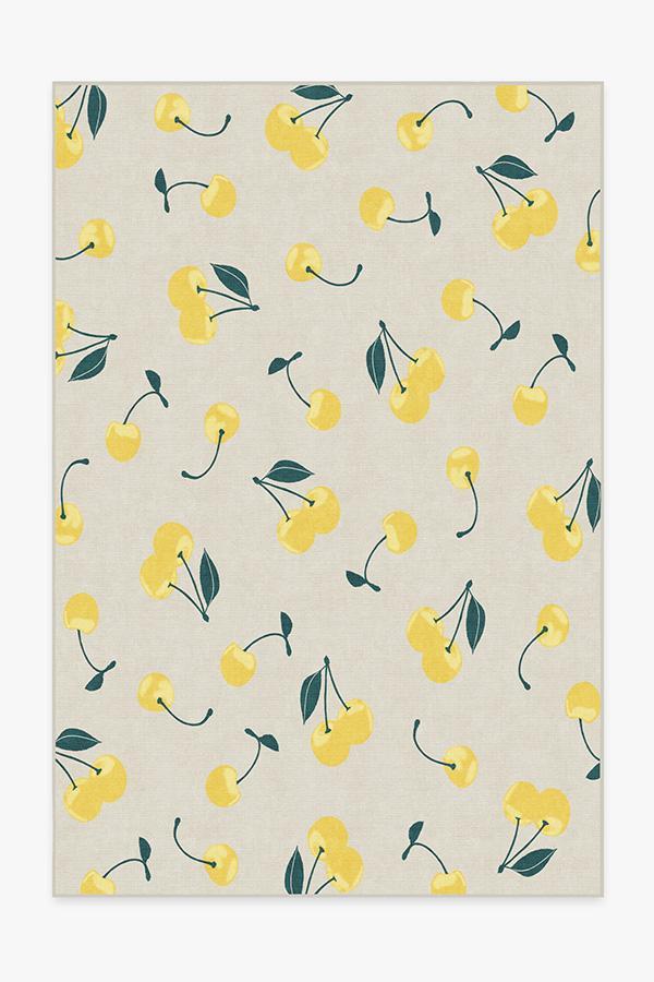 Cherry Yellow Rug 6'x9' | Stain-Resistant