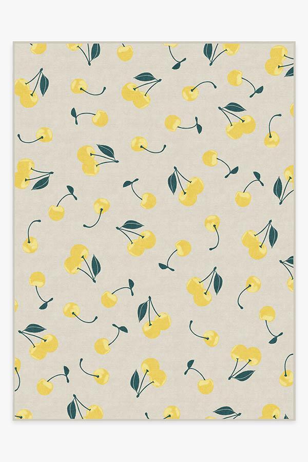 Cherry Yellow Rug 9'x12' | Stain-Resistant