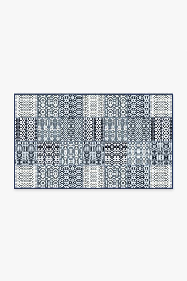 Chima Blue Rug 3'x5' | Stain-Resistant