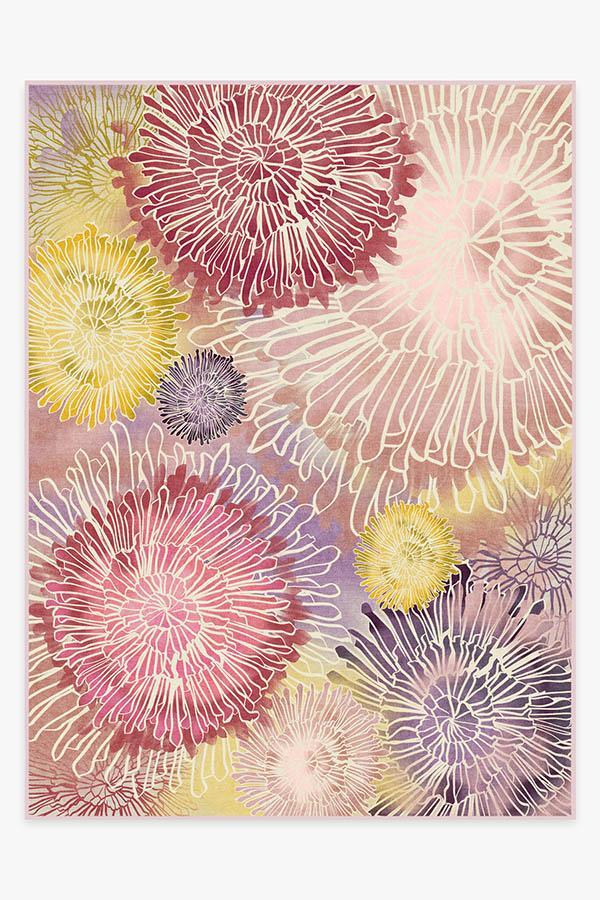 Chrysanthemum Brights Rug 9'x12' | Stain-Resistant
