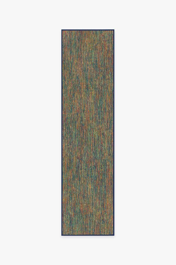 Outdoor Chunky Solid Multicolor Rug 2.5'x10' | Stain-Resistant