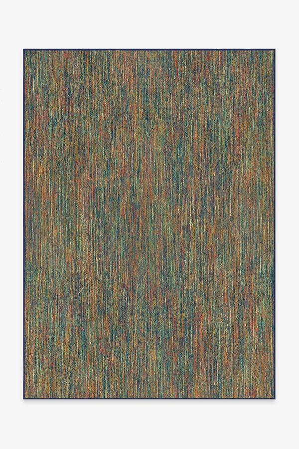 Outdoor Chunky Solid Multicolor Rug 5'x7' | Stain-Resistant