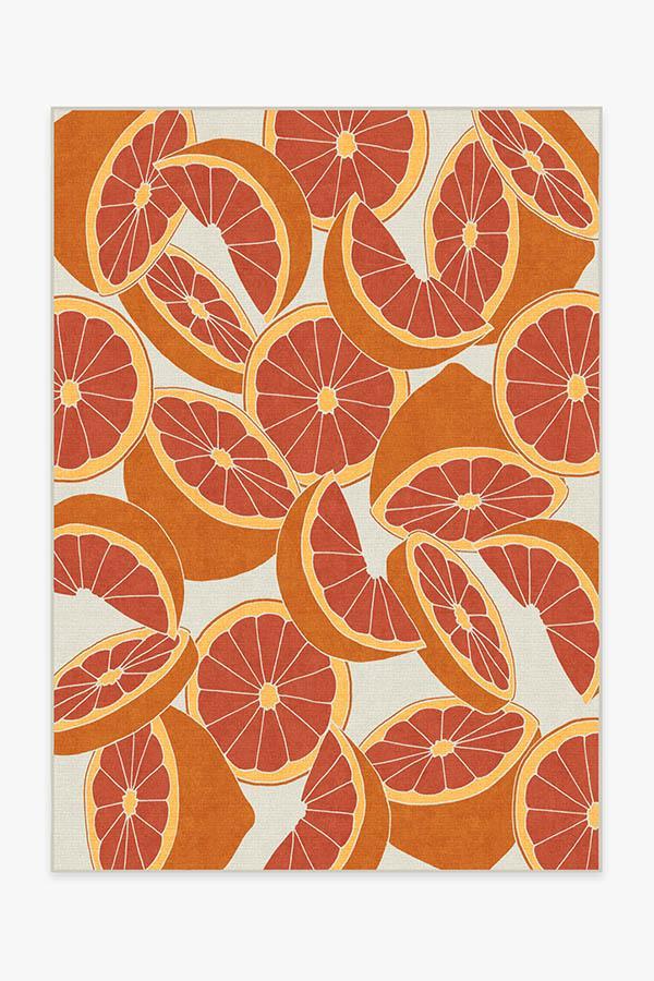 Citrus Blood Orange Rug 5'x7' | Stain-Resistant