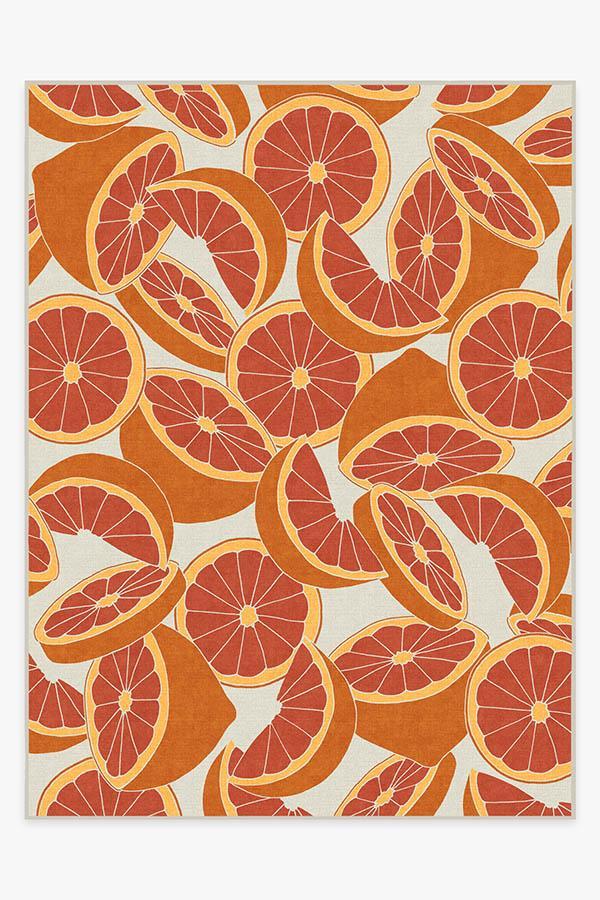 Citrus Blood Orange Rug 9'x12' | Stain-Resistant
