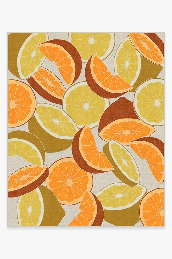 Citrus Lemon Rug 8'x10' | Stain-Resistant