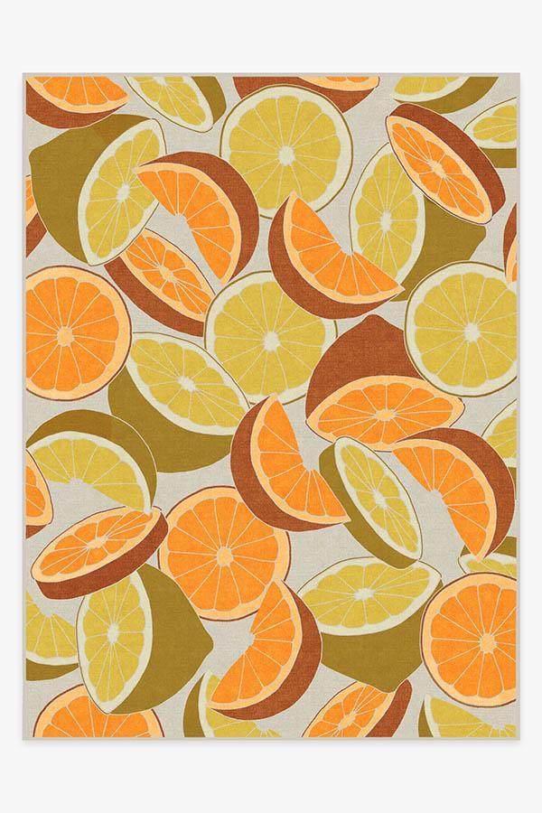 Citrus Lemon Rug 9'x12' | Stain-Resistant