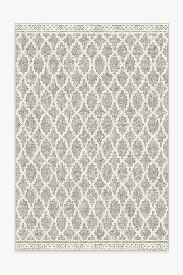 Outdoor Cleo Trellis Natural Rug 6'x9' | Stain-Resistant