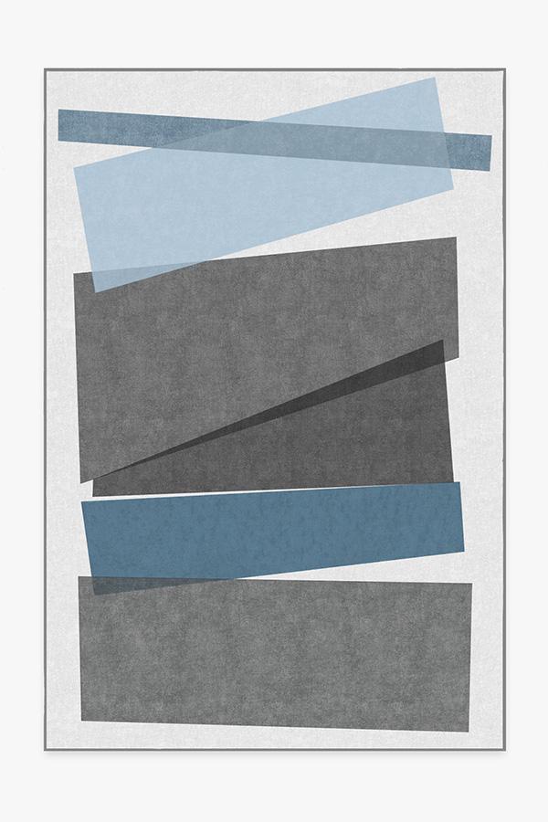 Color Field in Blue Rug 6'x9' | Stain-Resistant