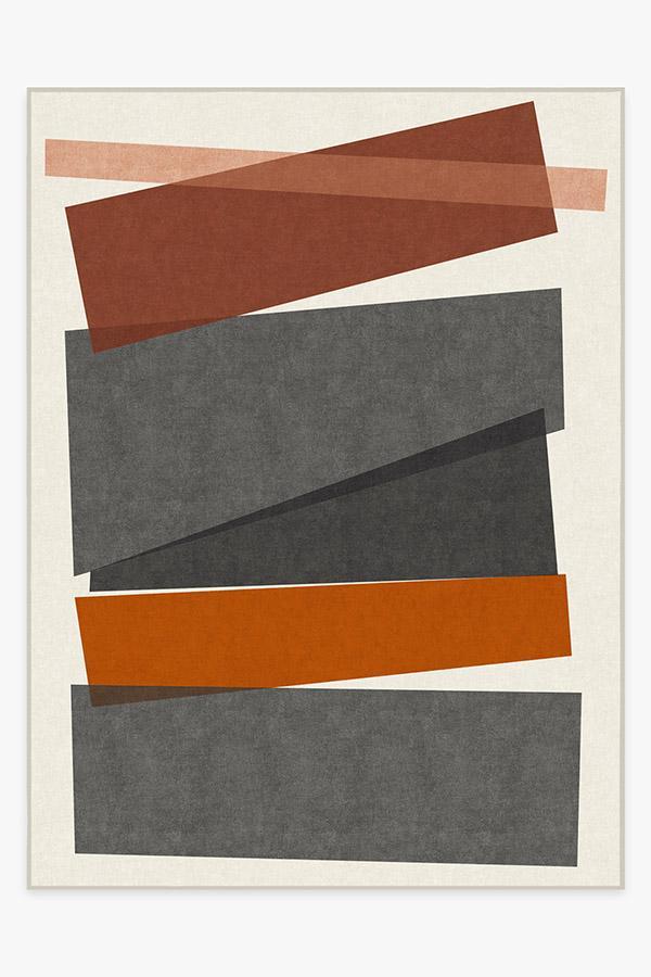 Color Field in Orange Rug 9'x12' | Stain-Resistant
