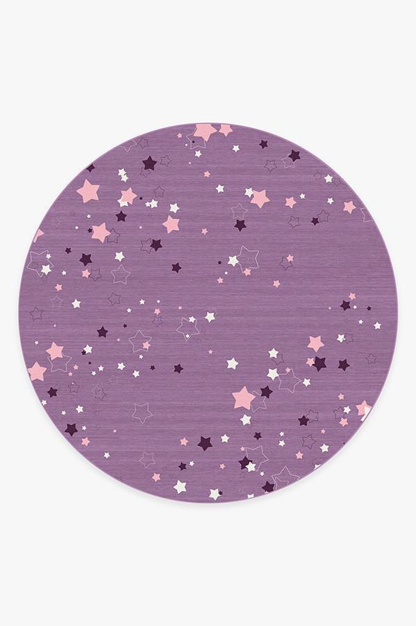 Constellation Lavender Rug 8' Round | Stain-Resistant