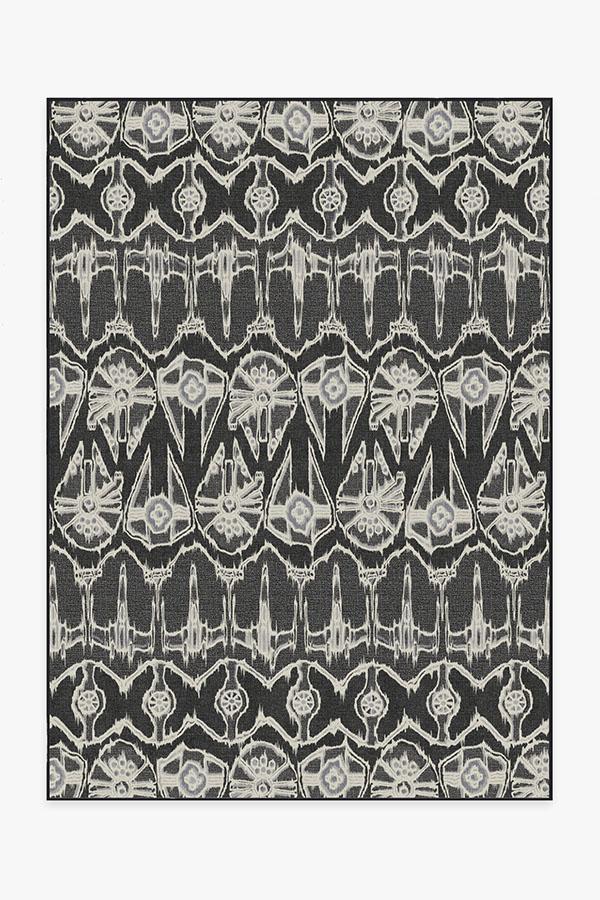 Corellian Ikat Black Rug 5'x7' | Stain-Resistant