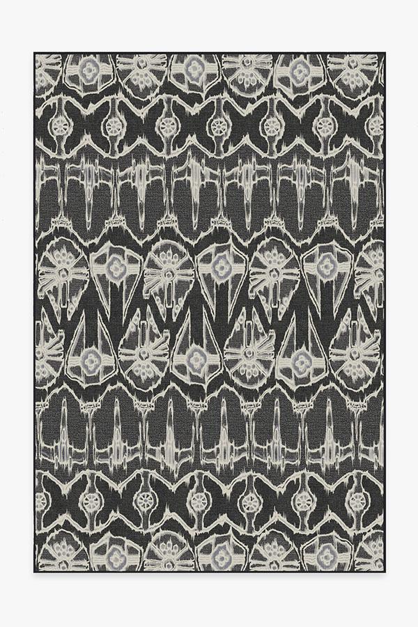 Corellian Ikat Black Rug 6'x9' | Stain-Resistant