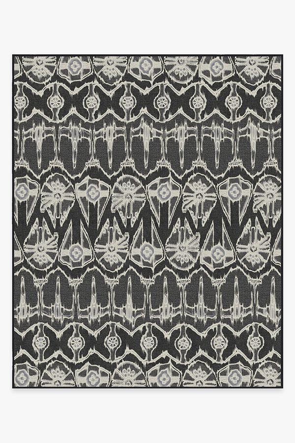 Corellian Ikat Black Rug 8'x10' | Stain-Resistant
