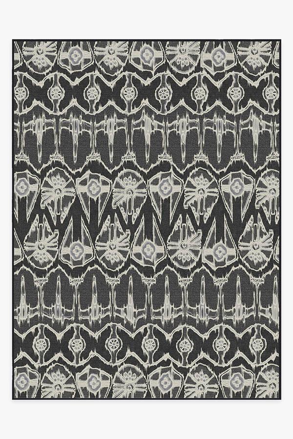 Corellian Ikat Black Rug 9'x12' | Stain-Resistant