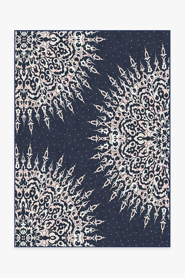 Cosima Navy Pink Rug 5'x7' | Stain-Resistant
