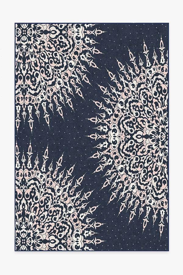 Cosima Navy Pink Rug 6'x9' | Stain-Resistant