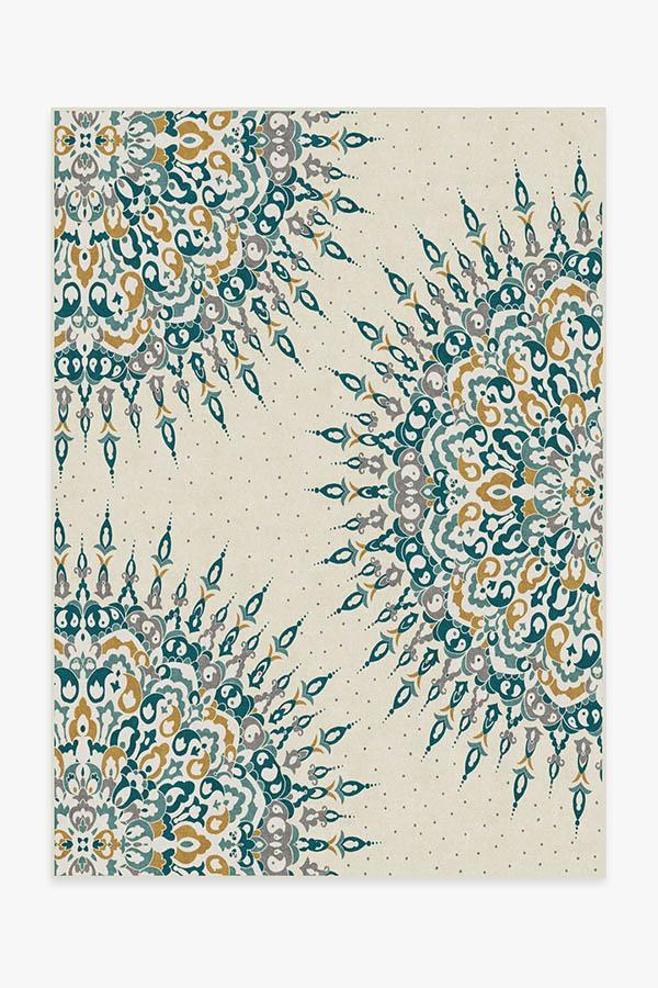 Cosima Teal Rug 5'x7' | Stain-Resistant