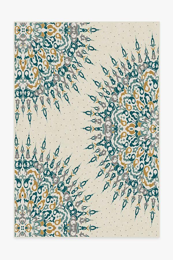 Cosima Teal Rug 6'x9' | Stain-Resistant