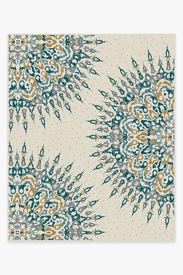 Cosima Teal Rug 8'x10' | Stain-Resistant