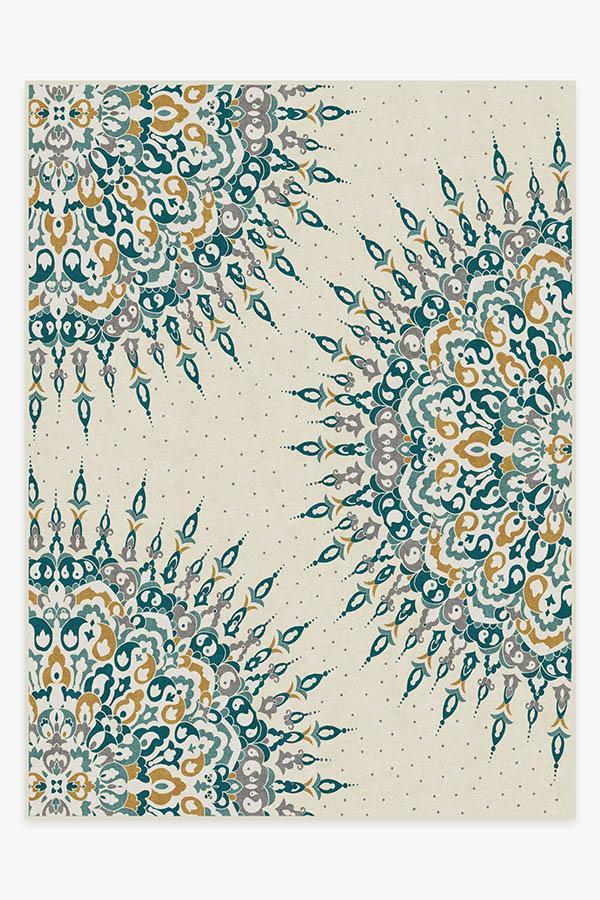 Cosima Teal Rug 9'x12' | Stain-Resistant