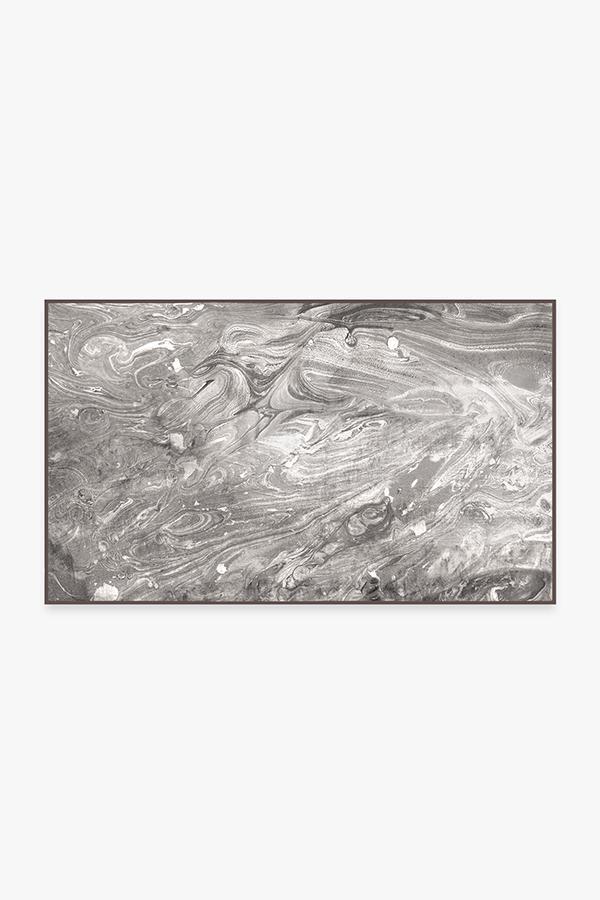 Cosmic Marble Grey Rug 3'x5' | Stain-Resistant