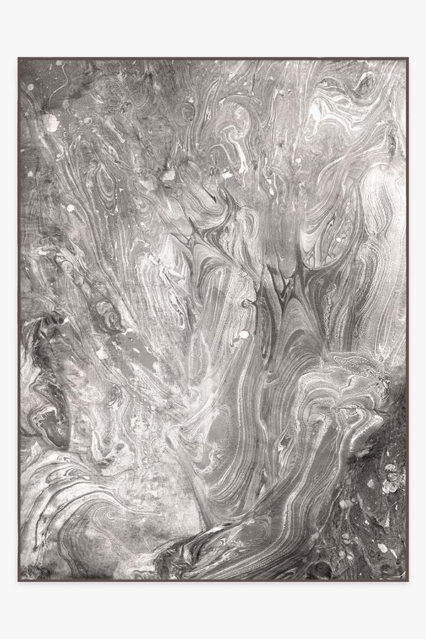 Cosmic Marble Grey Rug 9'x12' | Stain-Resistant