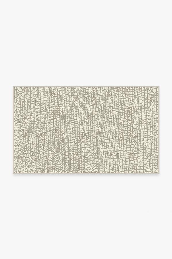 Crackle Light Grey Rug 3'x5' | Stain-Resistant