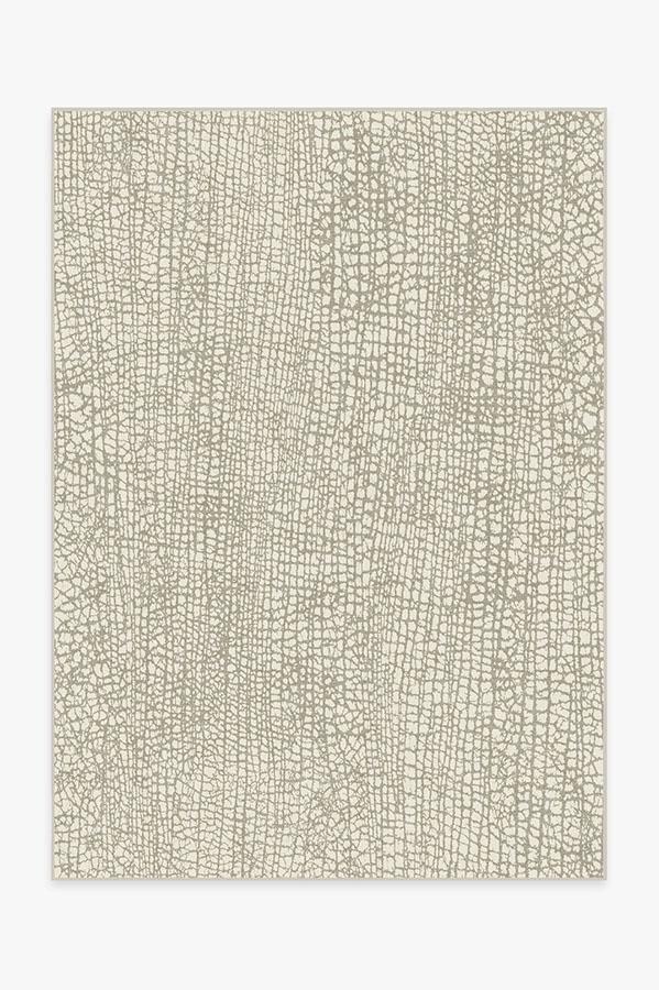 Crackle Light Grey Rug 5'x7' | Stain-Resistant