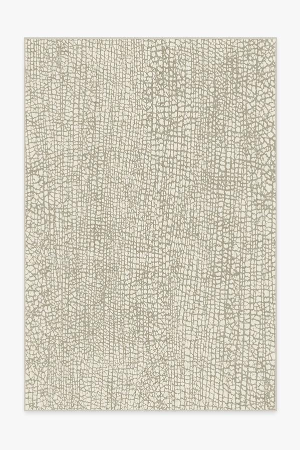 Crackle Light Grey Rug 6'x9' | Stain-Resistant