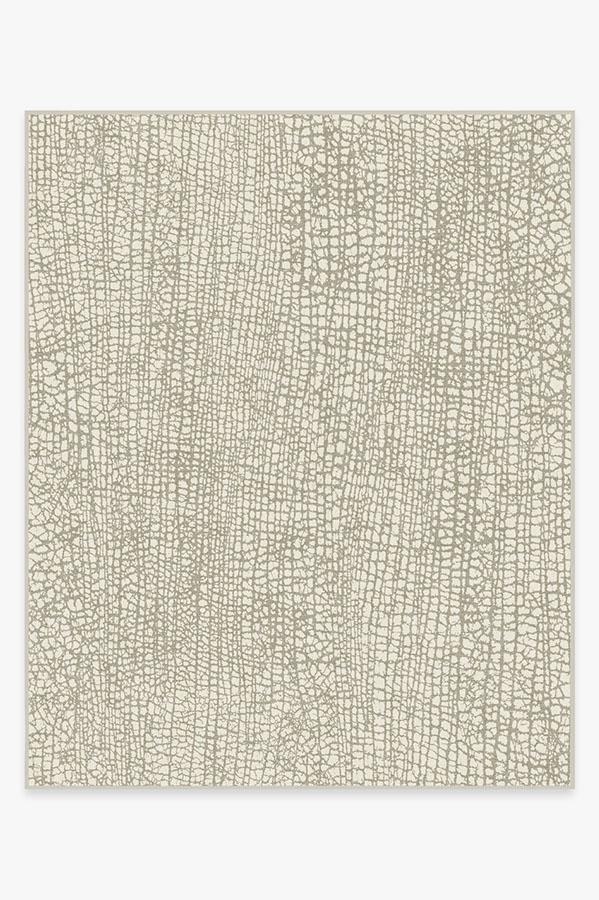 Crackle Light Grey Rug 8'x10' | Stain-Resistant