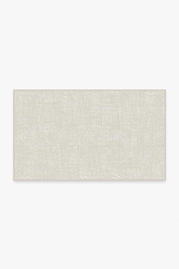 Crosshatch Light Grey Rug 3'x5' | Stain-Resistant