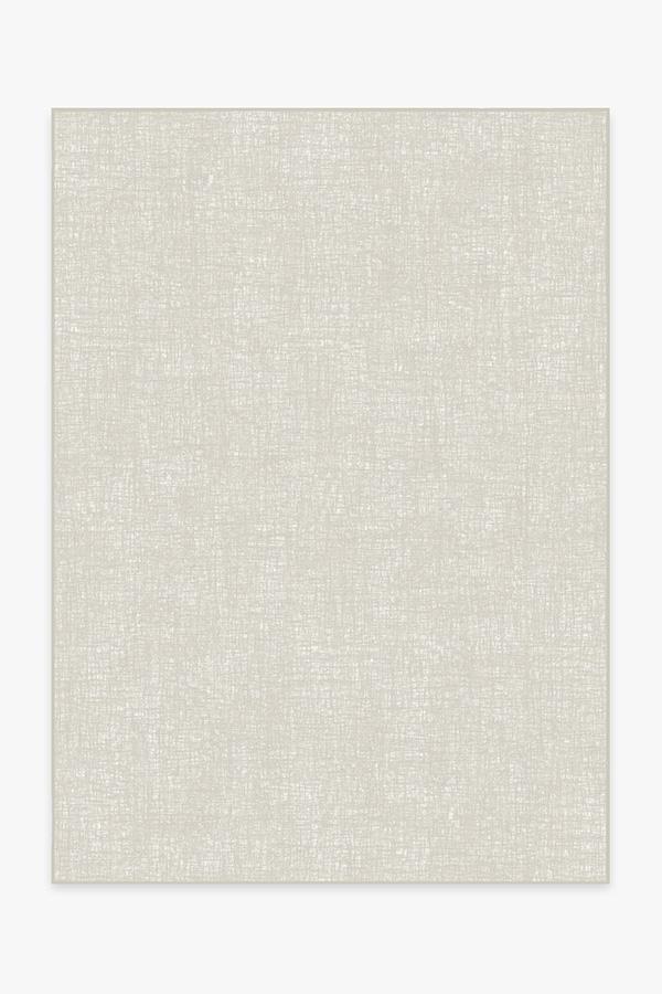 Crosshatch Light Grey Rug 5'x7' | Stain-Resistant