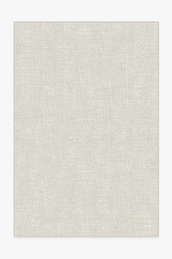 Crosshatch Light Grey Rug 6'x9' | Stain-Resistant