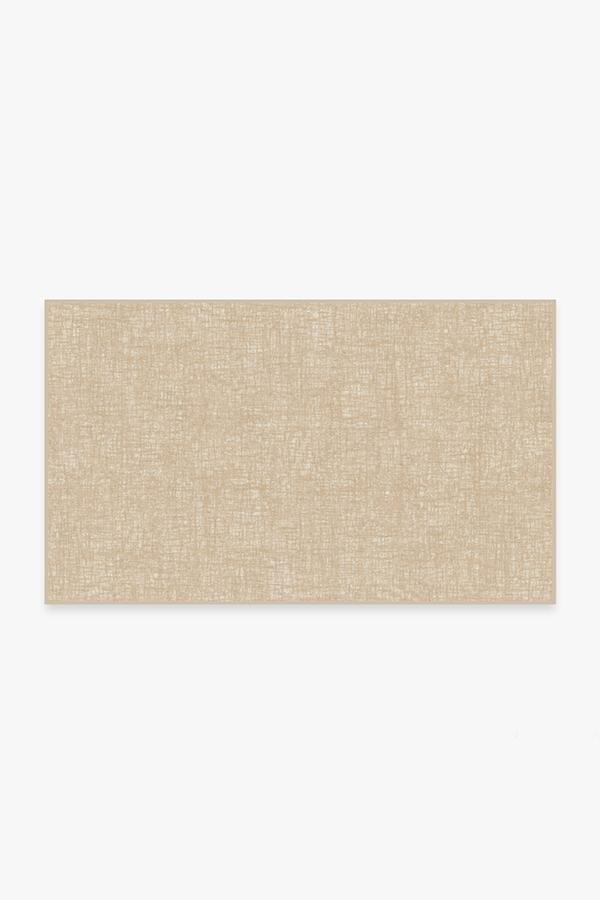 Crosshatch Natural Rug 3'x5' | Stain-Resistant