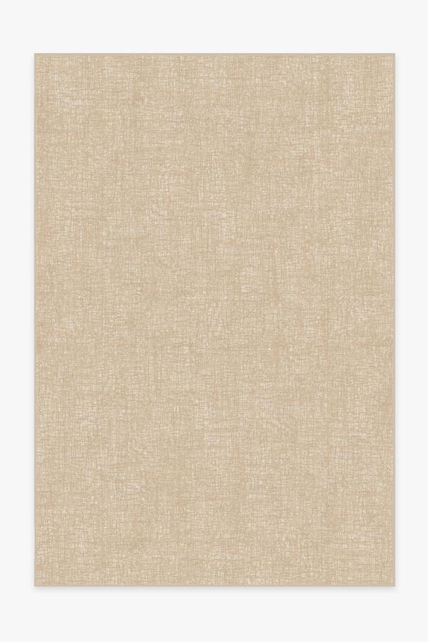 Crosshatch Natural Rug 6'x9' | Stain-Resistant