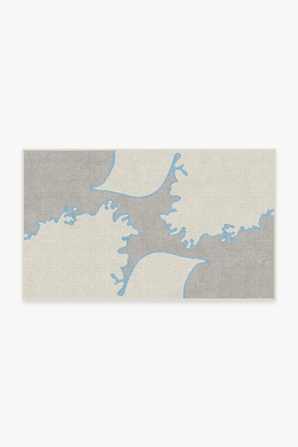 Cynthia Rowley Dandelion Grey Rug 3'x5' | Stain-Resistant