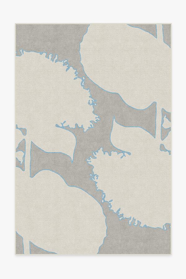 Cynthia Rowley Dandelion Grey Rug 6'x9' | Stain-Resistant
