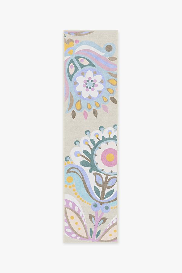 Cynthia Rowley In Bloom Pastel Rug 2.5'x10' | Stain-Resistant