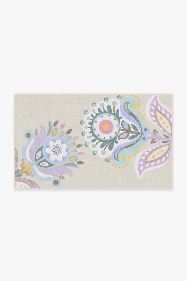 Cynthia Rowley In Bloom Pastel Rug 3'x5' | Stain-Resistant