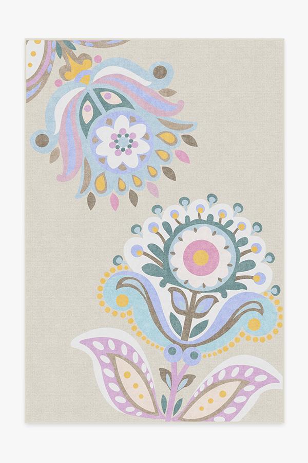 Cynthia Rowley In Bloom Pastel Rug 6'x9' | Stain-Resistant