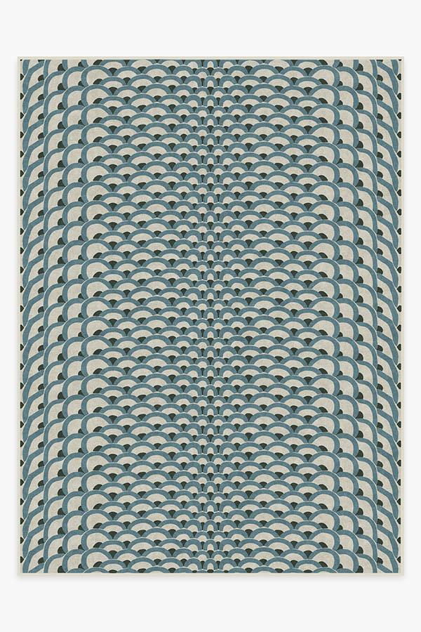 Cynthia Rowley Lamella Jade Rug 9'x12' | Stain-Resistant