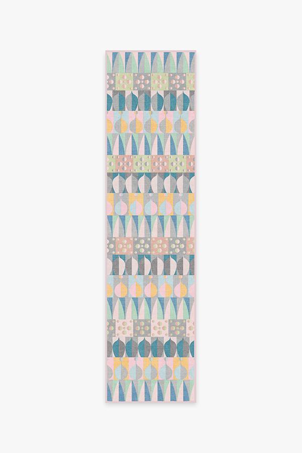 Cynthia Rowley Petals Multicolor Rug 2.5'x10' | Stain-Resistant